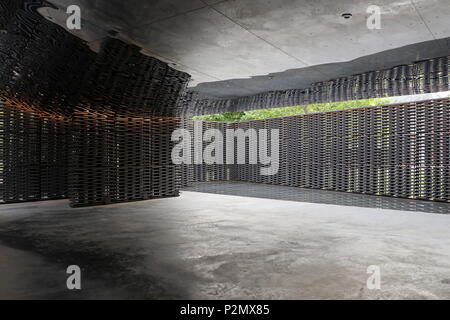 Serpentine Pavilion designed by Frida Escobedo Stock Photo