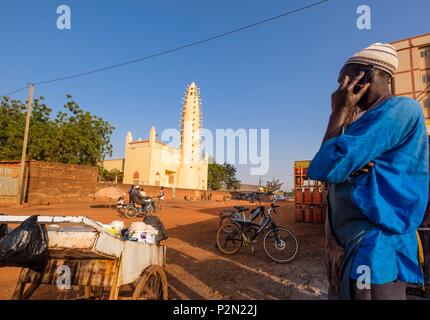 Burkina Faso, Boulkiemdé province, Koudougou, the great mosque Stock Photo