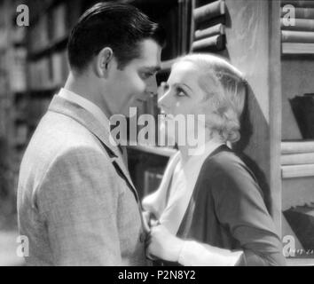 Original Film Title: NO MAN OF HER OWN.  English Title: NO MAN OF HER OWN.  Film Director: WESLEY RUGGLES.  Year: 1932.  Stars: CLARK GABLE; CAROLE LOMBARD. Credit: PARAMOUNT PICTURES / Album Stock Photo