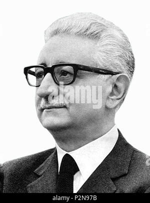 . Italiano: Il presidente della repubblica italiana Giovanni Leone . apparently before 1976. Unknown 73 Presidente Leone Stock Photo