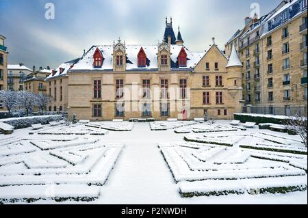 France, Paris, the hôtel (mansion) de Sens or Forney library in the district of Le Marais Stock Photo