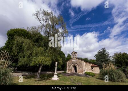 France, Marne, Reims, chapel Notre Dame de la Paix, also called chapel Foujita Stock Photo