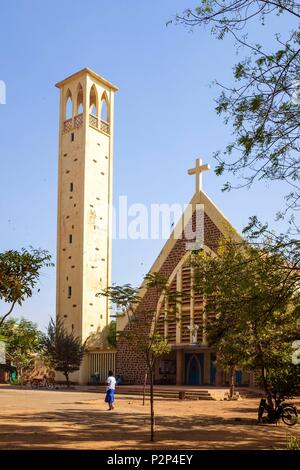 Burkina Faso, Centre region, Ouagadougou, Dapoya church Stock Photo