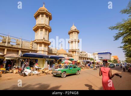 Burkina Faso, Centre region, Ouagadougou, downtown, the great mosque Stock Photo