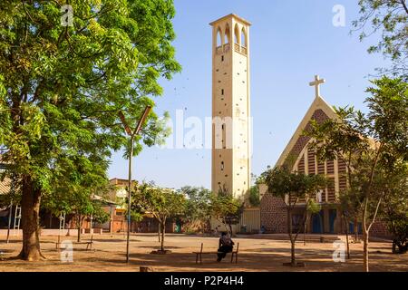 Burkina Faso, Centre region, Ouagadougou, Dapoya church Stock Photo