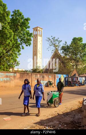 Burkina Faso, Centre region, Ouagadougou, Dapoya church Stock Photo