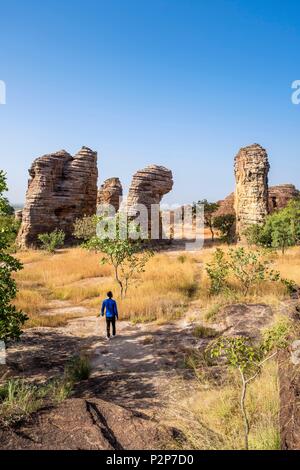 Burkina Faso, Banfora, capitale of Cascades region and Comoe province, Fabedougou domes Stock Photo