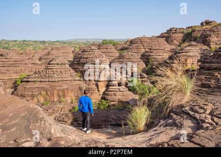 Burkina Faso, Banfora, capitale of Cascades region and Comoe province, Fabedougou domes Stock Photo