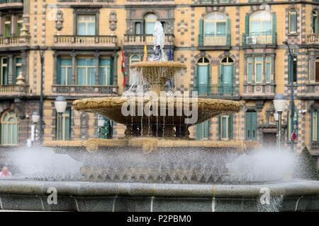 Spain, Basque Country, Vizcaya, Bilbao, Indautxu district, Plaza de Federico Moyua Stock Photo