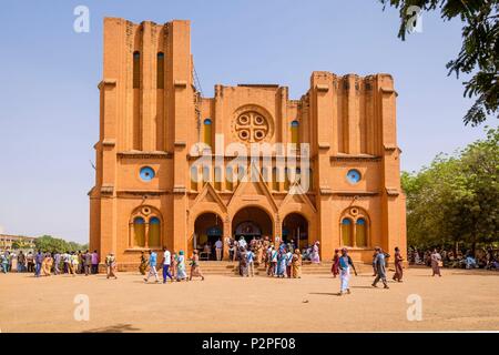 Burkina Faso, Centre region, Ouagadougou, the Immaculate Conception Cathedral Stock Photo