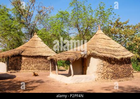 Burkina Faso, Sud-Ouest region, Gaoua, capital of Poni province, the Regional Museum of Southwestern Civilization or Poni Museum Stock Photo