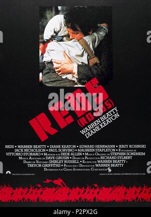 Reds Year 1981 Director Warren Beatty Gene Hackman Based upon John Reed ...