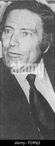 . Italian actor Raf Vallone during an interview with the newspaper . 13 November 1970. Unknown 74 Raf Vallone 70 Stock Photo