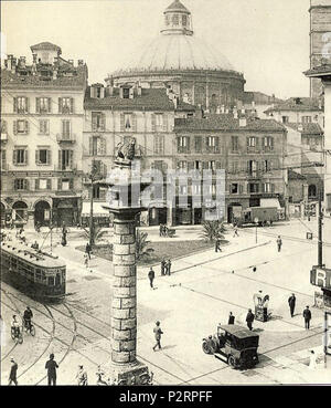 . Italiano: Milano, largo San Babila . between 1930 and 1939. Anonymous 56 Milano, largo San Babila 11 Stock Photo