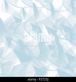 abstract blue retro watercolor triangle shapes background pattern, vector illustration Stock Vector