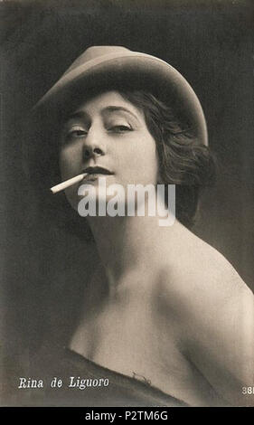 . Rina De Liguoro . 1920s. Studio Ballerini & Fratini, Firenze 76 Rina De Liguoro B&amp;F Stock Photo