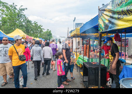 Kuala Lumpur,Malaysia - May 29, 2018 : People seen exploring and buying foods around the Ramadan Bazaar. Stock Photo