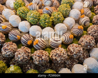 Taichung, MAY 25: Close up shot of chocolate from the special Miyahara Ice Cream store on MAY 25, 2018 at Taichung, Taiwan Stock Photo