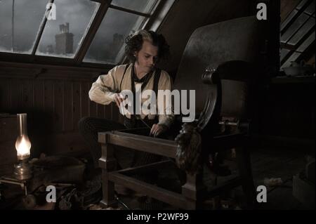 Original Film Title: THE SWEENEY TODD: DEMON BARBER OF FLEET STREET.  English Title: SWEENEY TODD: THE DEMON BARBER OF FLEET STREET.  Film Director: TIM BURTON.  Year: 2007.  Stars: JOHNNY DEPP. Credit: DREAMWORKS SKG/MACDONALD/PARKES PROD./WARNER BROS. PICTURES/ / Album Stock Photo