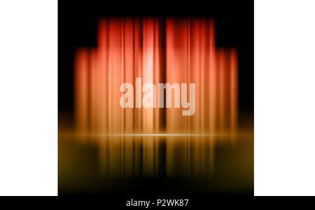 Abstract background with blurred neon red and yellow lights, stock vector Stock Vector