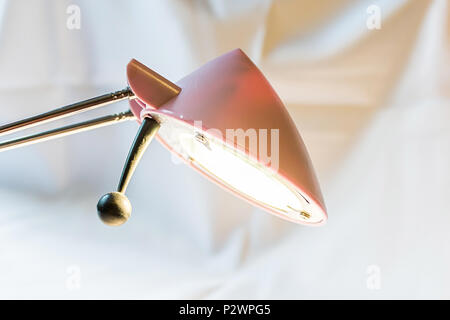 Closeup View of a Bright Spot Light Shinny down on a surface Stock Photo