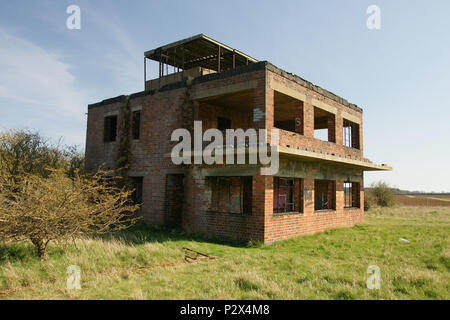 airfield control tower Coleby Grange Stock Photo