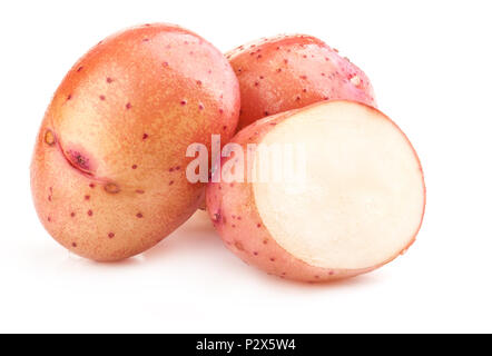 Young potato isolated on white background Stock Photo