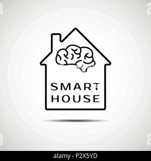 Smart house icon. Vector illustration Stock Vector
