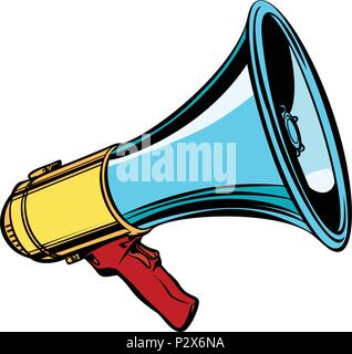 megaphone isolate on white background Stock Vector