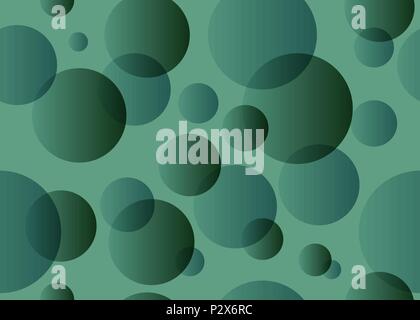 Seamless pattern with green circles Stock Vector