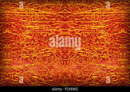 Abstract fiberglass background. Red and yellow color. Stock Photo