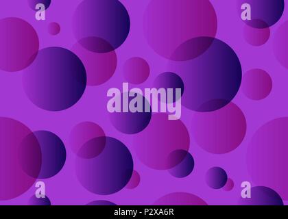 Seamless pattern with purple circles Stock Vector