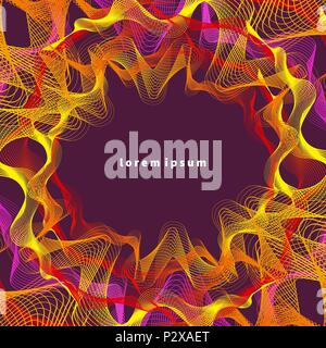 color flyer electronic music Stock Vector