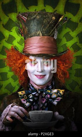 Original Film Title: ALICE IN WONDERLAND.  English Title: ALICE IN WONDERLAND.  Film Director: TIM BURTON.  Year: 2010.  Stars: JOHNNY DEPP. Credit: WALT DISNEY PICTURES / Album Stock Photo