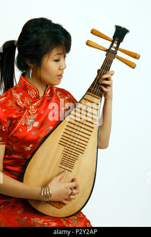 Generic - Chinese Pipa player Stock Photo