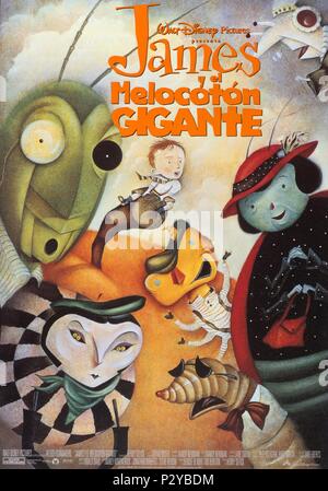 The Peach & James Poster Film James And The Giant Peach (1996) Director ...