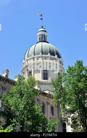 Indianapolis, Indiana, USA. Thie dome on the Indiana State Capitol Building in Indianapolis. Stock Photo