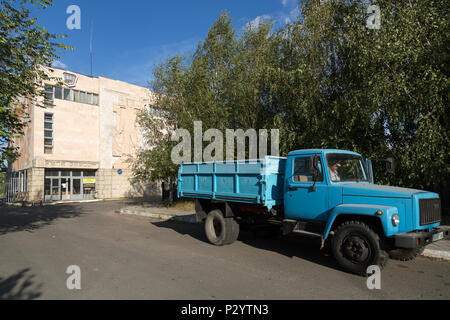 Bender, Moldova, building of a closed factory Stock Photo