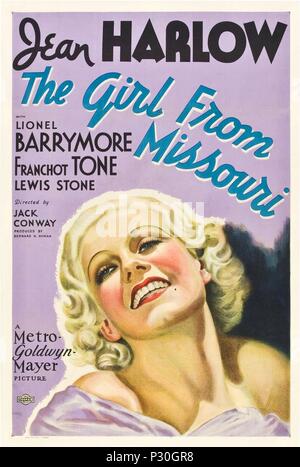 Original Film Title: THE GIRL FROM MISSOURI.  English Title: BORN TO BE KISSED.  Film Director: JACK CONWAY.  Year: 1934. Credit: M.G.M. / Album Stock Photo