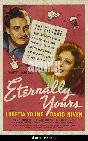 Original Film Title: ETERNALLY YOURS.  English Title: ETERNALLY YOURS.  Film Director: TAY GARNETT.  Year: 1939. Credit: UNITED ARTISTS / Album Stock Photo