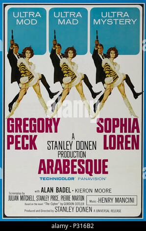 Arabesque Year : 1966 USA Director : Stanley Donen Gregory Peck, Sophia ...