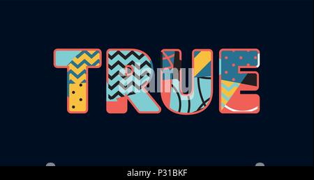 The word ' ' concept written in colorful abstract typography. Vector EPS 10 available. Stock Vector