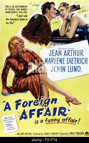 Original Film Title: A FOREIGN AFFAIR.  English Title: A FOREIGN AFFAIR.  Film Director: BILLY WILDER.  Year: 1948. Credit: PARAMOUNT PICTURES / Album Stock Photo