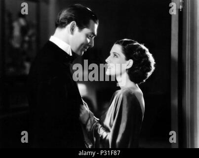 Original Film Title: A FREE SOUL.  English Title: A FREE SOUL.  Film Director: CLARENCE BROWN.  Year: 1931.  Stars: CLARK GABLE; NORMA SHEARER. Credit: M.G.M / Album Stock Photo