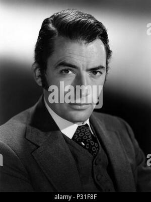 Original Film Title: THE GREAT SINNER.  English Title: THE GREAT SINNER.  Film Director: ROBERT SIODMAK.  Year: 1949.  Stars: GREGORY PECK. Credit: M.G.M / Album Stock Photo