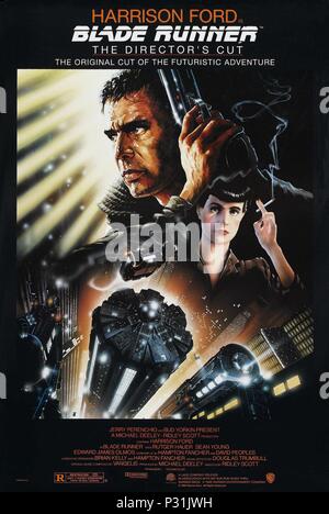 Blade Runner Poster For The 1982 Warner Ladd Film Directed By Ridley 