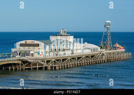 The end of Bournemouth Pier in Dorset Stock Photo