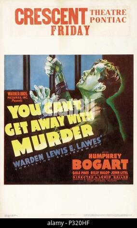 Original Film Title: YOU CAN'T GET AWAY WITH MURDER.  English Title: YOU CAN'T GET AWAY WITH MURDER.  Film Director: LEWIS SEILER.  Year: 1939. Credit: FIRST NATIONAL/WARNER BROTHERS / Album Stock Photo