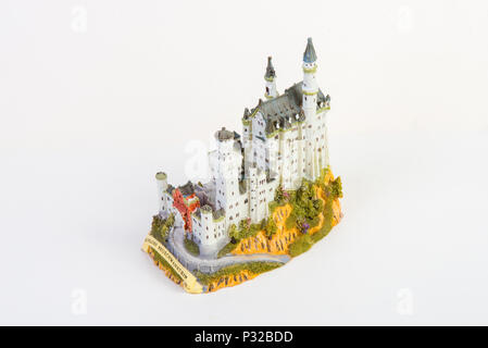 Souvenir model of Neuschwanstein castle Stock Photo