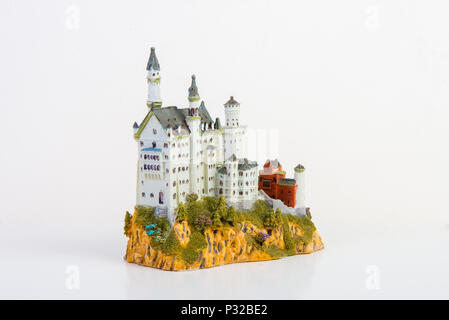 Souvenir model of Neuschwanstein castle Stock Photo